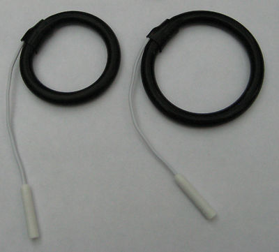 Estim Tens Conductive rubber - Ring Electrodes - Sold in Pairs  MADE IN THE UK