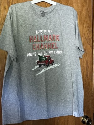 This is my Hallmark Movie Watching Shirt Womens Large Crew Neck Short Sleeve