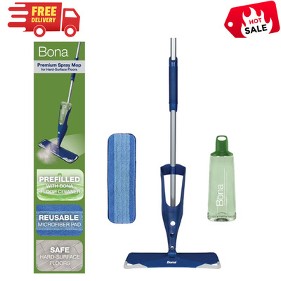 Bona Premium Spray Mop for Stone Tile Laminate Floors Microfiber