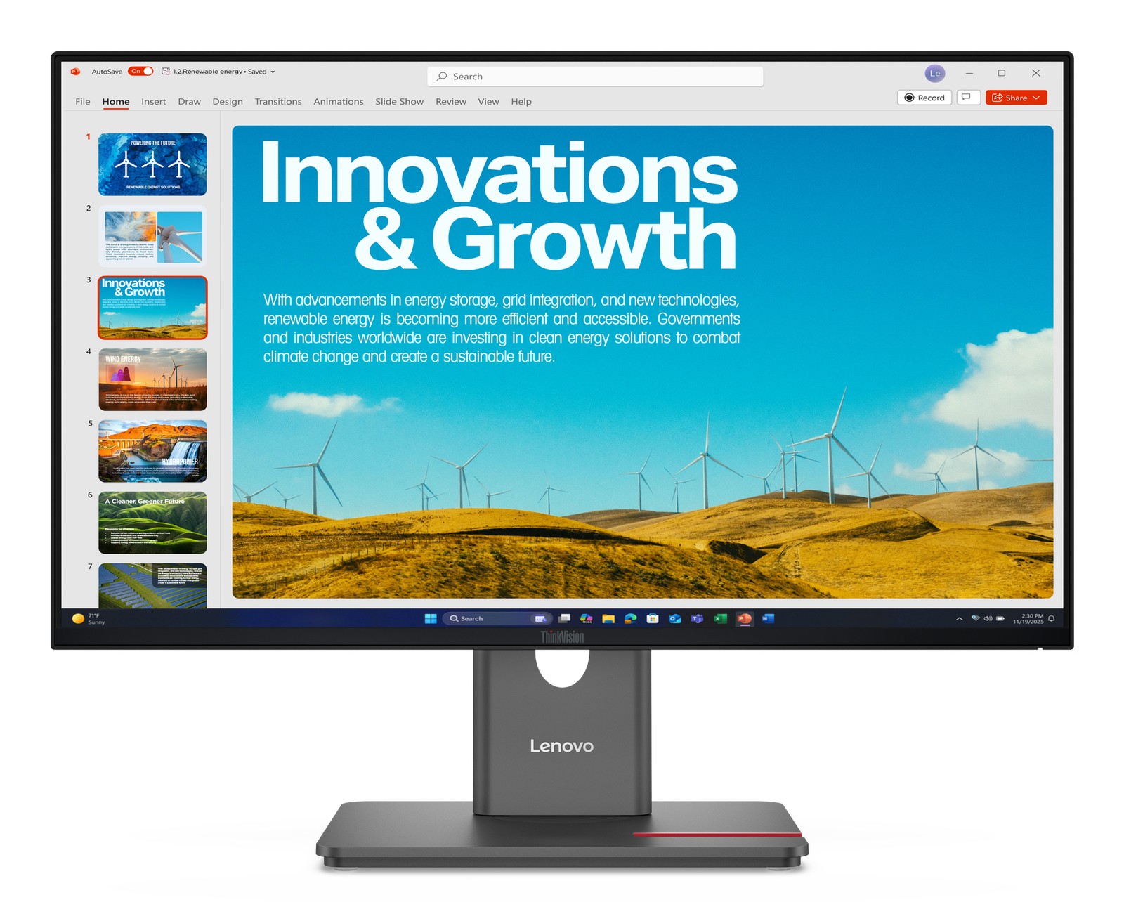 Lenovo Thinkvision P24qd-40 Monitor - Image 5