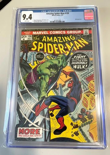 The Amazing Spider-Man #120 CGC 9.4 NM WHITE Pages 1973 Issue