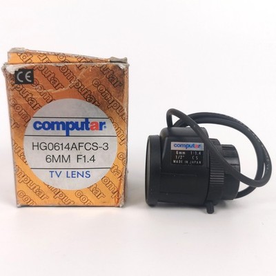 Computar 6mm F1.4 CS CCTV Objektiv - Auto Iris - Originalverpackt mit Handbuch - HG0614AFCS-3