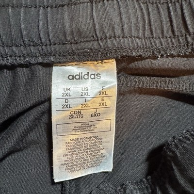 adidas men Terry Tapered Joggers Pants Black XXL