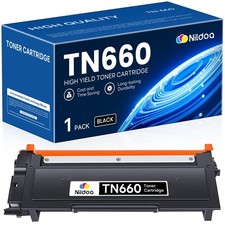 Nildoa TN660 TN-660 Toner Cartridge High Yield Black Replacement Brother TN-660