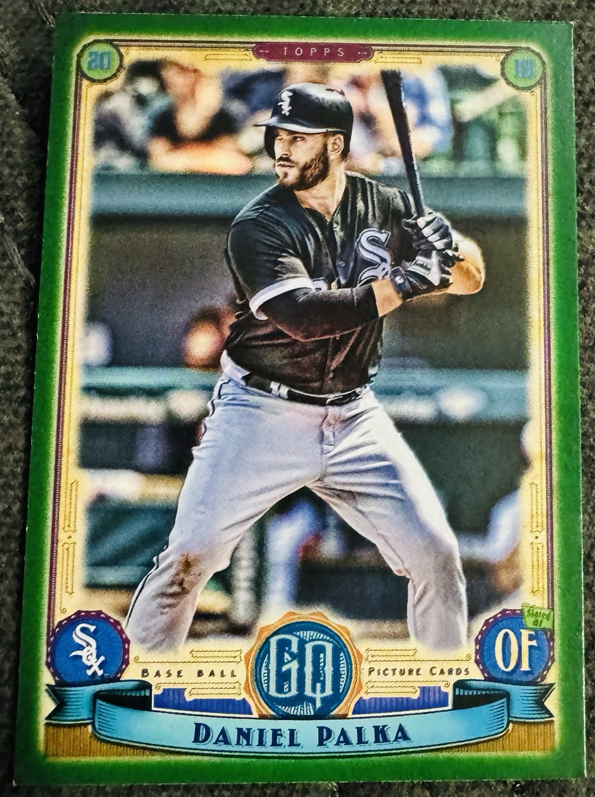 2019 Topps Gypsy Queen Daniel Palka Green Parallel #123 Chicago White Sox  