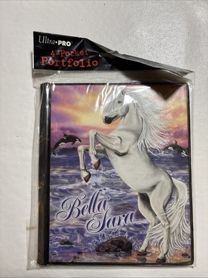 Bella Sara 4 Pocket Mini Binder 10 Pages Holds 40 Cards Ultra Pro Brand NOS Read