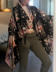 Japanese Kimono Haori Jacket polyester/costume. 