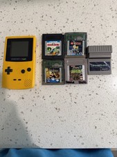 Nintendo Game Boy Color Yellow GameShark Harry Potter TMNT LEGO Monopoly Tested
