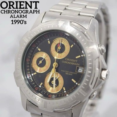 ORIENT Men Quartz Black Dial Wristwatch