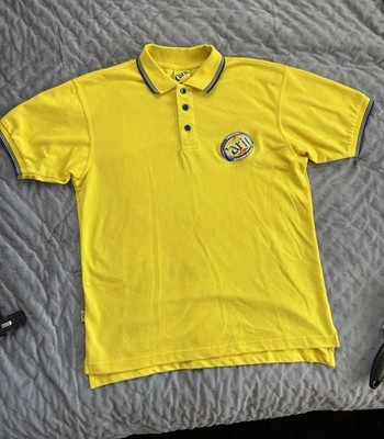 Carib Brewery Yellow Polo Shirt- Size Small