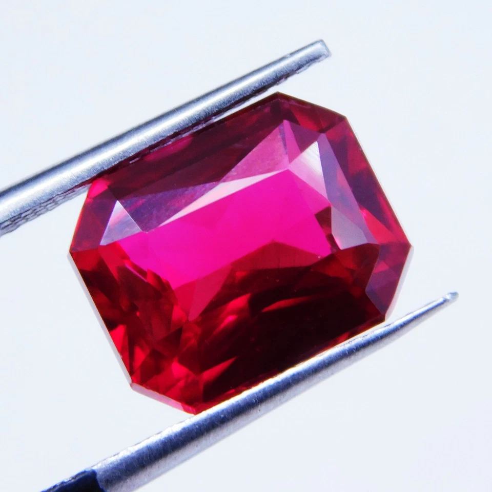 Certified 6.30 Ct Natural Red Ruby Princess Cut Loose Gemstone - Image 2 of 4