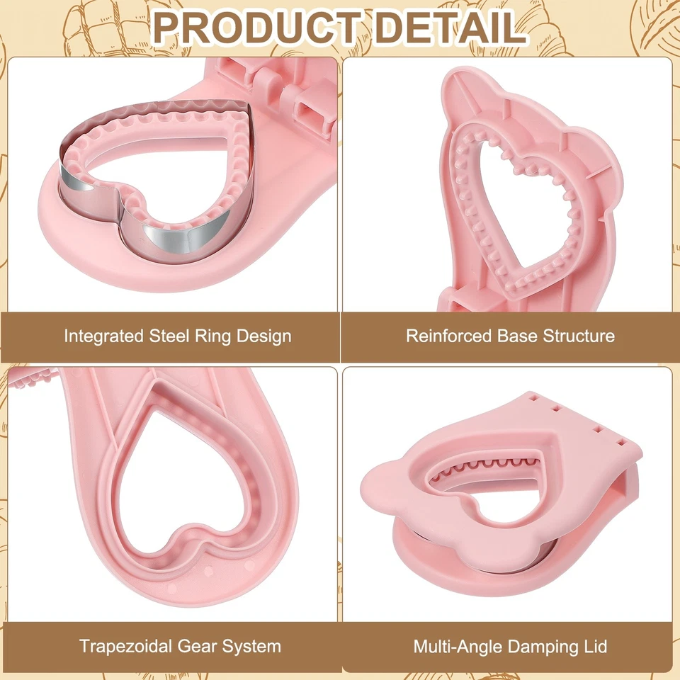 Crustless Sandwich Cutter, Heart Shape(Pink) - Image 3 of 4