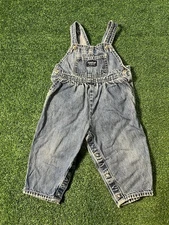 Osh Kosh Baby Bgosh Overalls Toddler Size 18 Months Blue Denim Vestbak