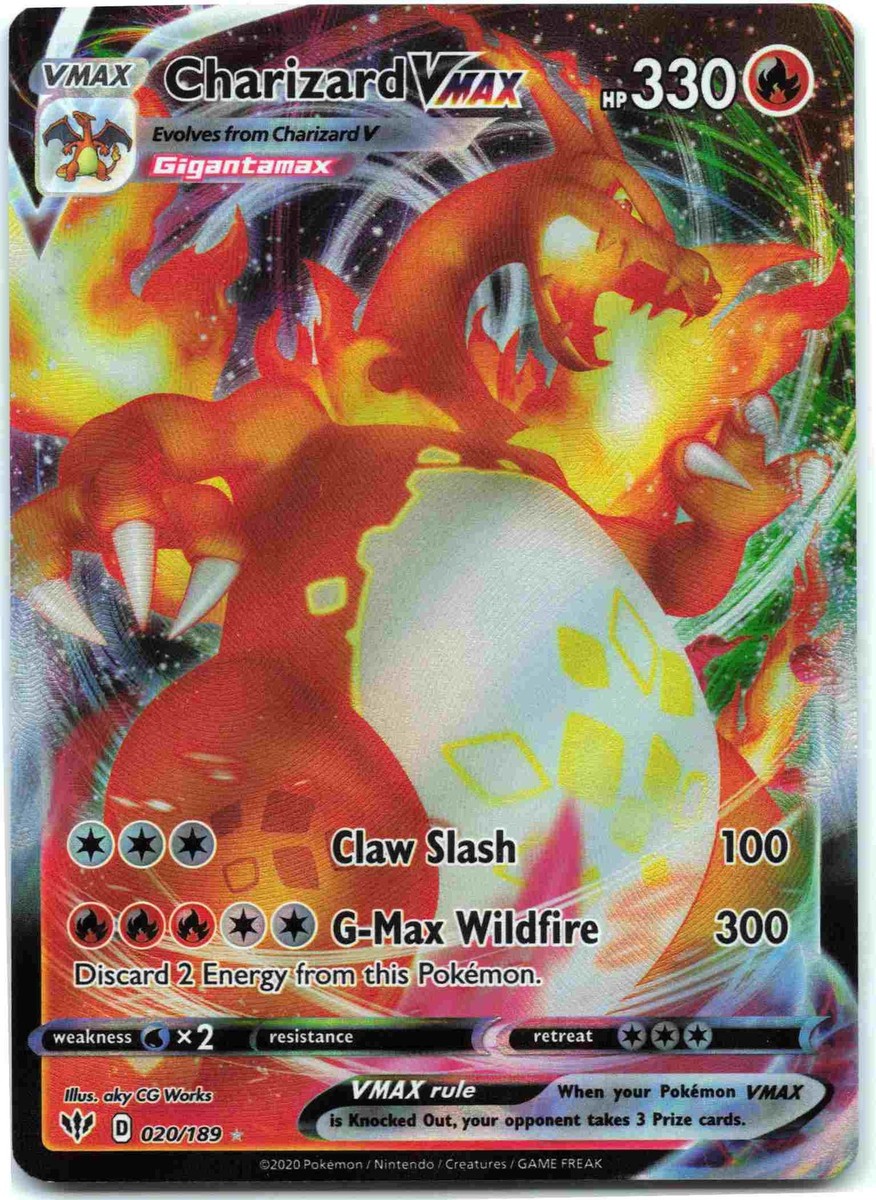 Charizard VMAX Ultra Rare SWSH03: Darkness Ablaze SWSH03 Fire Holo