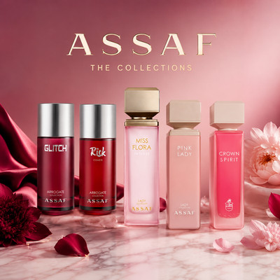 Assaf Collection Eau de Parfum | Crown Spirit, Pink Lady, Miss Flora, Risk Comet