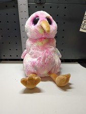 TY Beanie Boos 2018 Kiwi Pink Tie Dye Bird 6" Soft Plush Glitter Eyes NWT