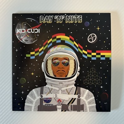 KID CUDI Day 'N' Nite RARE ORIGINAL 2009 Black Vinyl 7'' Single PLAY GRADED VG+
