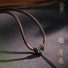 1Pc High-End Hand Woven Necklace Rope Pendant Hanging Rope Necklace