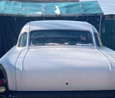 Center Left And Right Rear Glass Windows W Trim And Mounts 1957 Buick Special