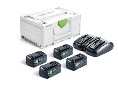 Festool Power Set SYS 18V 4x 5,0AH Akku 18V und Ladegerät TCL 6 DUO 578681
