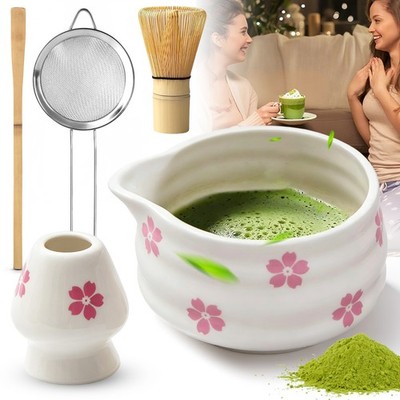Matcha Tee-Set Matcha Schneebesen Set Matcha Tee Zeremonie Set Handlich Schön