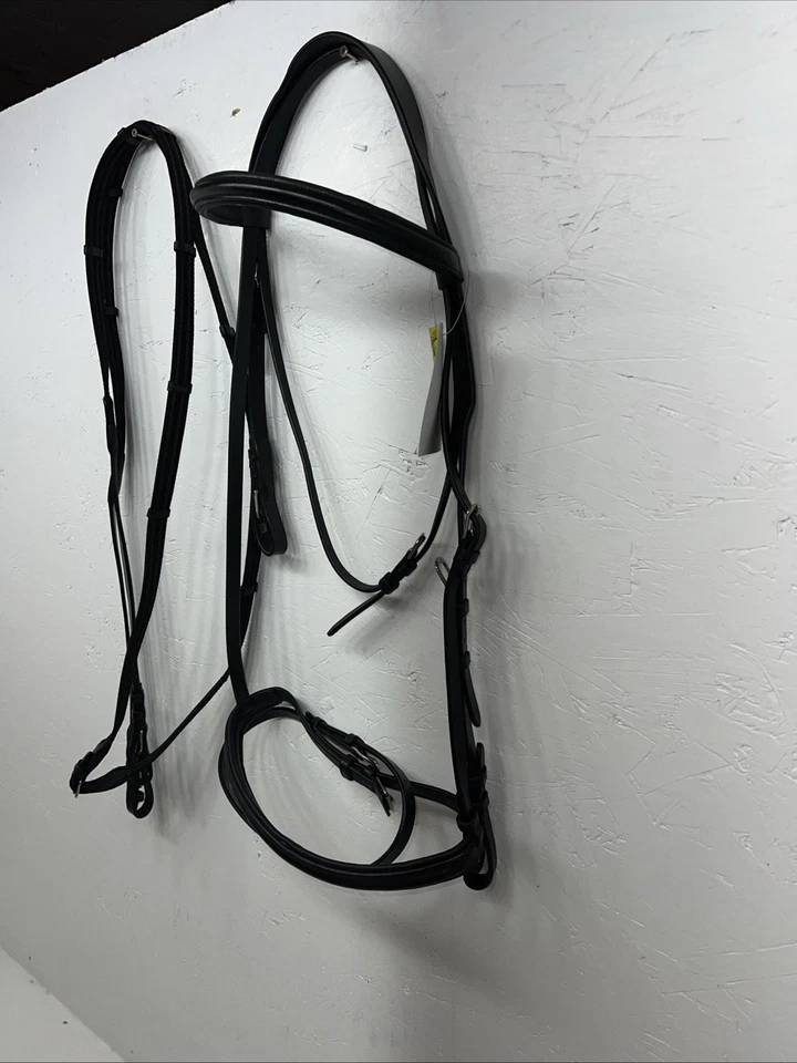New Camelot Black Leather Oversize Dressage Bridle #160507 BB-44 - Image 3 of 4