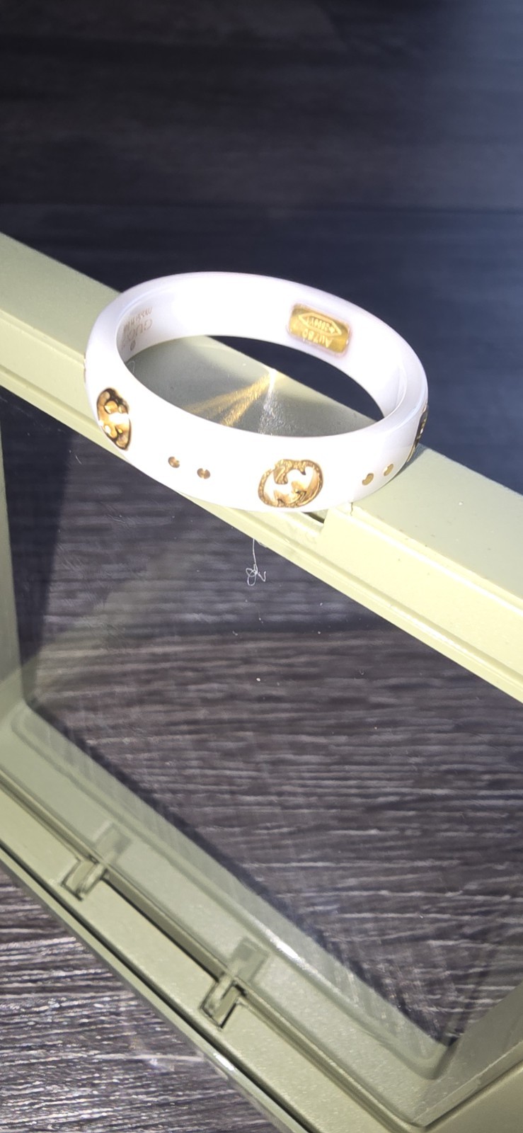 GUCCI Ceramic Interlocking Ring - image 4