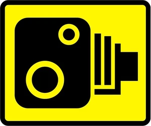 Speed Camera Dashcam Self Adhesive Warning Sticker