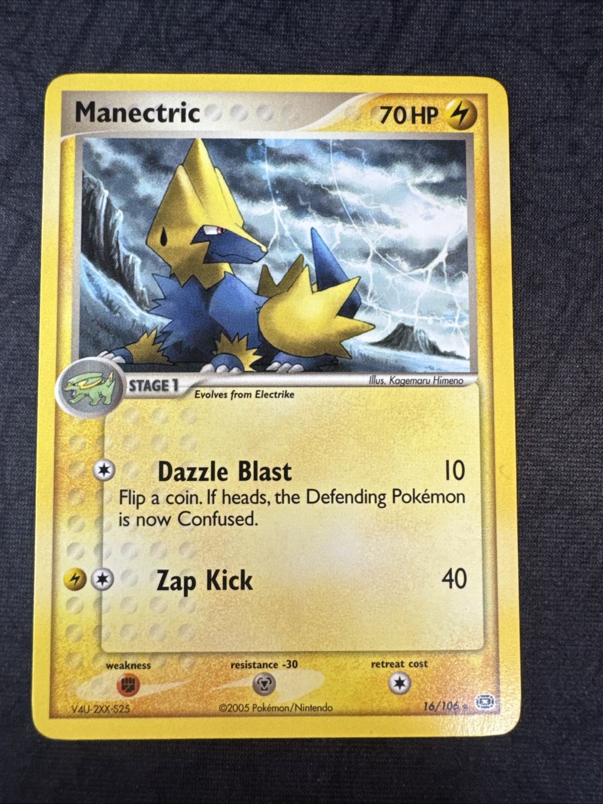 Manectric 16/106 Emerald Rare Pokemon