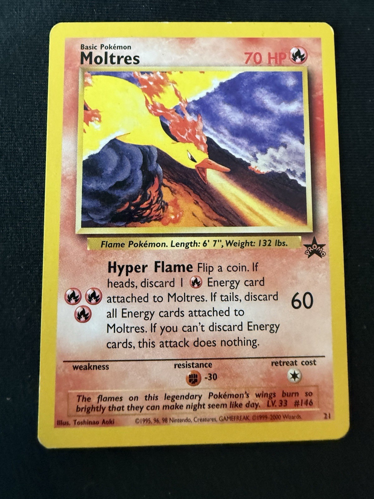 Moltres 21 Black Star Promo Pokemon TCG