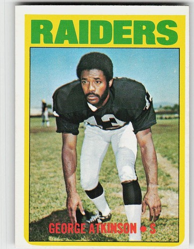 George Atkinson #323 1972 Topps card