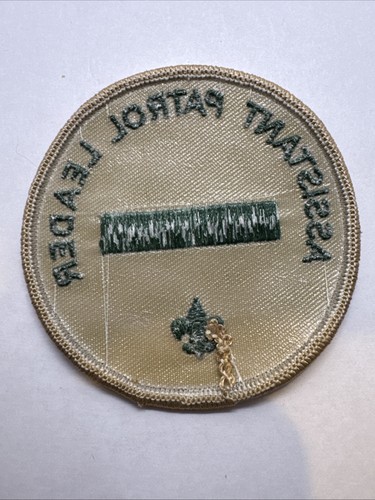 BSA Assistant Patrouille Chef 3" Patch Dos Plastique - Photo 2/2