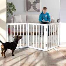 Dog Gate Indoor, Freestanding Dog Fence for The House, Doorways, Hallways,or ...
