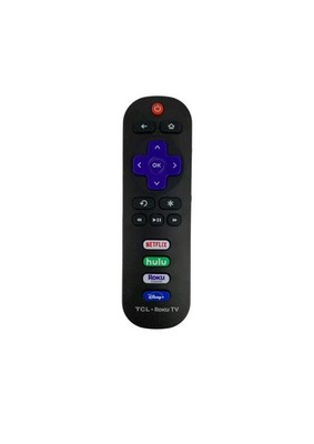 New Roku TCL Remote 06-IRPT20-URC280J   Netflix Hulu Disney+ Roku TV