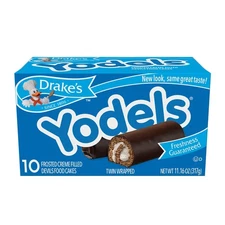 Drake's Cakes Yodels, Chocolate and Vanilla Cream Snack Cakes, 2 Boxes, Total 20
