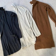 3 Loft Cardigans Gray, Brown , Beige Size xs