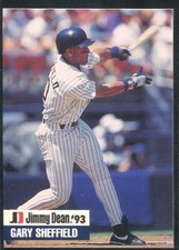 1993 Jimmy Dean #18 Gary Sheffield Card