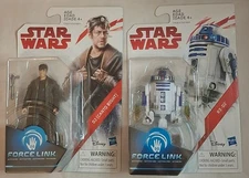 Lot of 2 Hasbro Star Wars FORCE LINK Action Figures R2-D2 / (C Bight) Brand New 