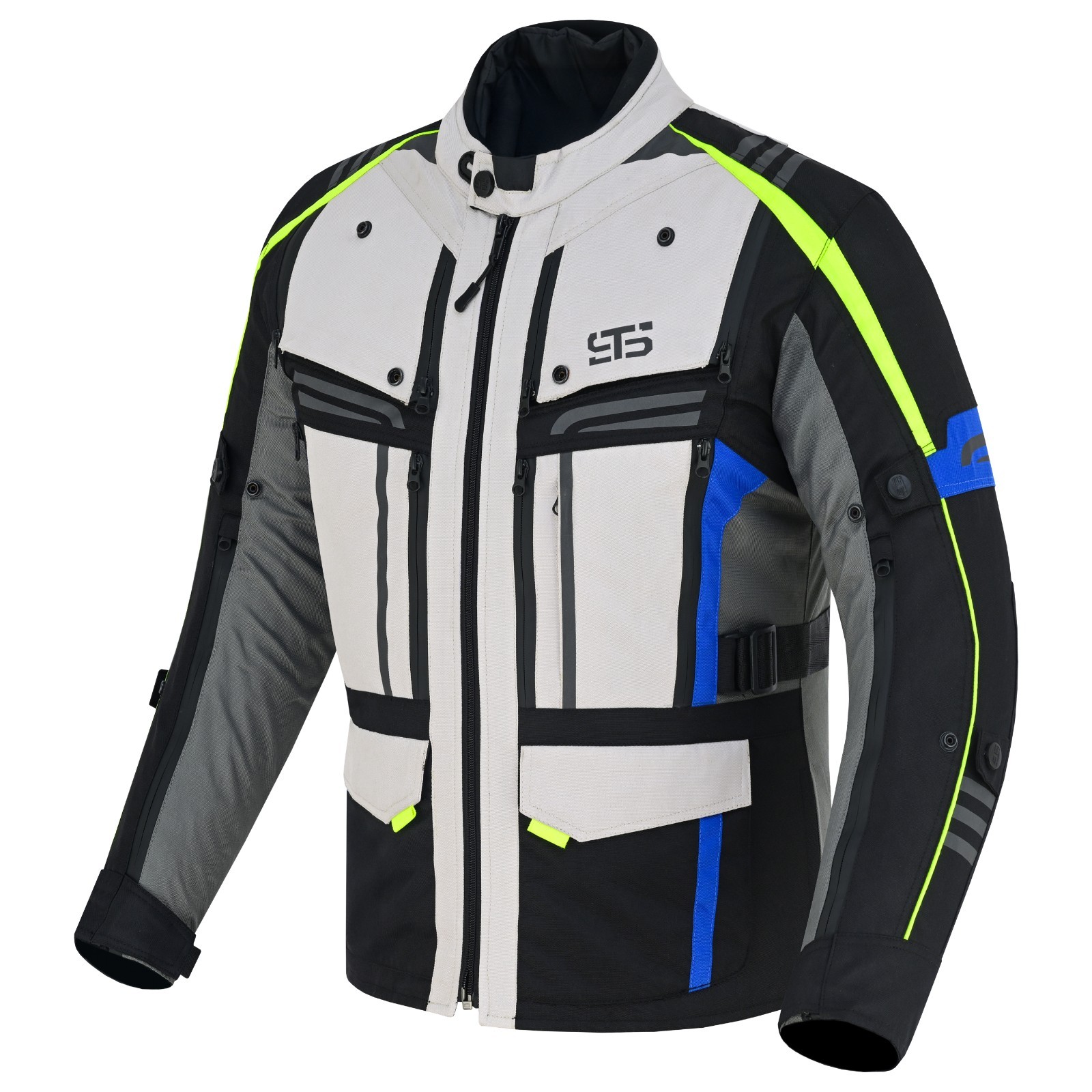 Giubbotto moto da uomo in tessuto S-Tech 828 ICE-ROAD H2Out 3 Strati 4-Stagione