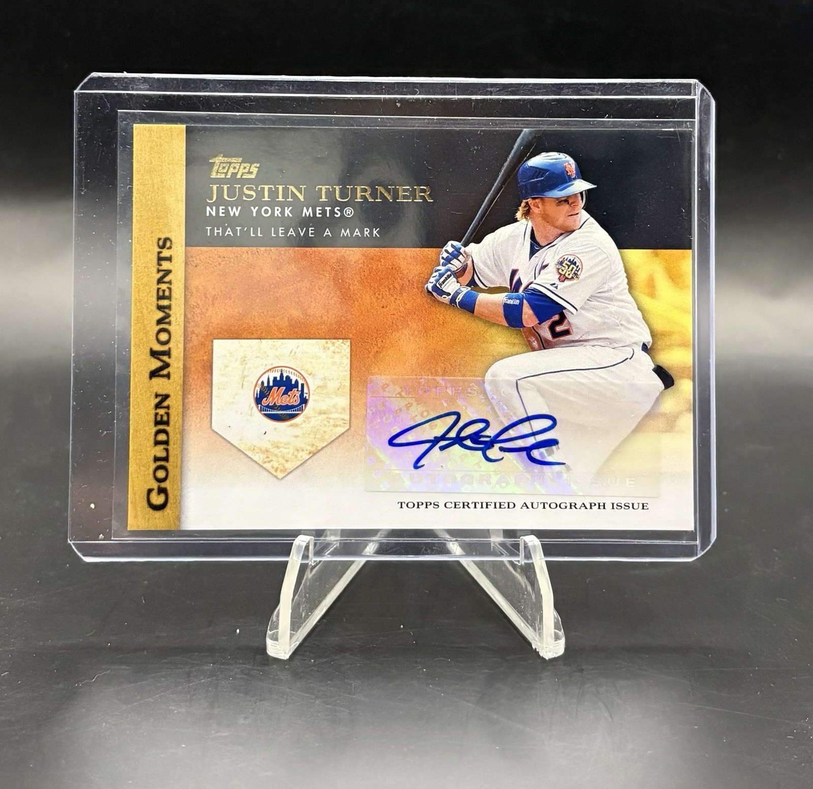Topps 2012 Golden Moments Autographs Justin Turner Auto #GMA-JT New York Mets