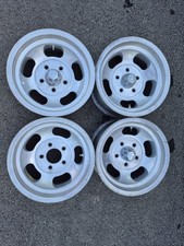 Vintage Superdrag 1 Aluminum Slot Wheel 14x7 Chevy Set Of 4
