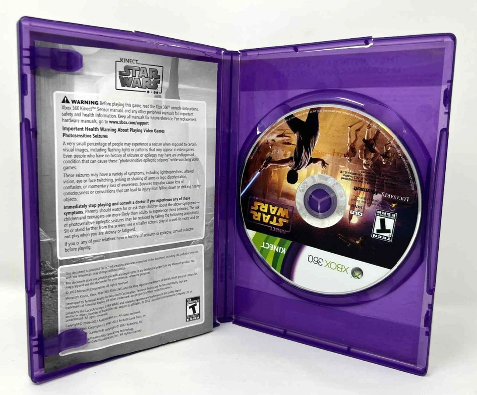 Kinect Star Wars (Microsoft Xbox 360, 2012) Complete CIB - Image 3 of 3