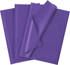 120 Sheets 20"X14" Purple Tissue Paper for Gift Bags Wrapping, Art Tissue Paper 