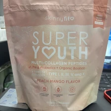 Skinny Fit Super Youth Multi-Collagen Peptides PEACH MANGO 9.38oz New