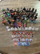 84 Total Disney Infinity Pieces 54 Figures 9 Playsets 21 Discs Lot No Duplicates