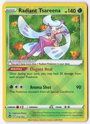 Radiant Tsareena 016/195 Silver Tempest Radiant Rare Holo