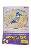 Janome Full-Power Embroidery Software Digitizer 10000 Easy TransferrIn Box