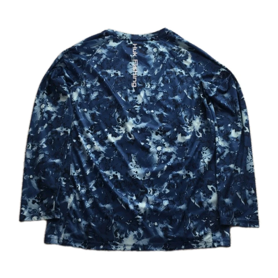 Camisa de Pesca HUK Performance Juvenil Talla YXL Azul Manga Larga Foto 3 de 4