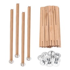 10 Set Wooden Candle Wicks, 0.5 x 5.9 Inch Natural Wood Cores for Candles Making