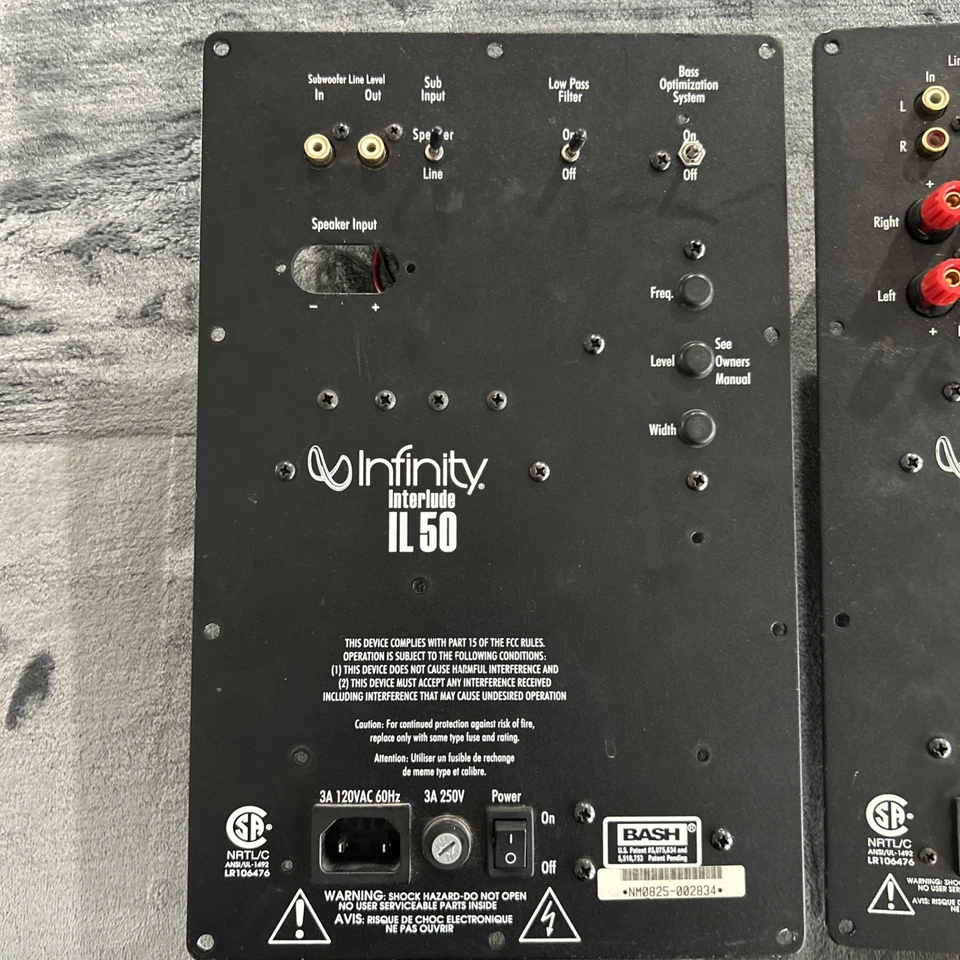 INFINITY INTERLUDE IL50 / IL100 AMP AMPLIFIER / CROSSOVER Parts only - Image 2 of 4